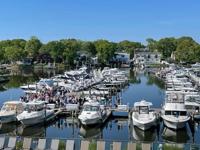 Aerial view of Shore Haven Yacht Club